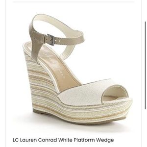 LC Lauren Conrad “Dakota” Wedge Sandals